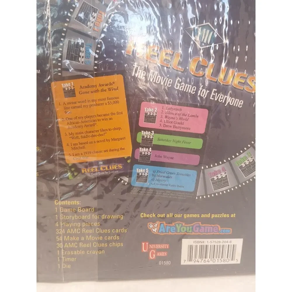 AMC Reel Clues The Movie Game for Everyone Factory Sealed Board Game